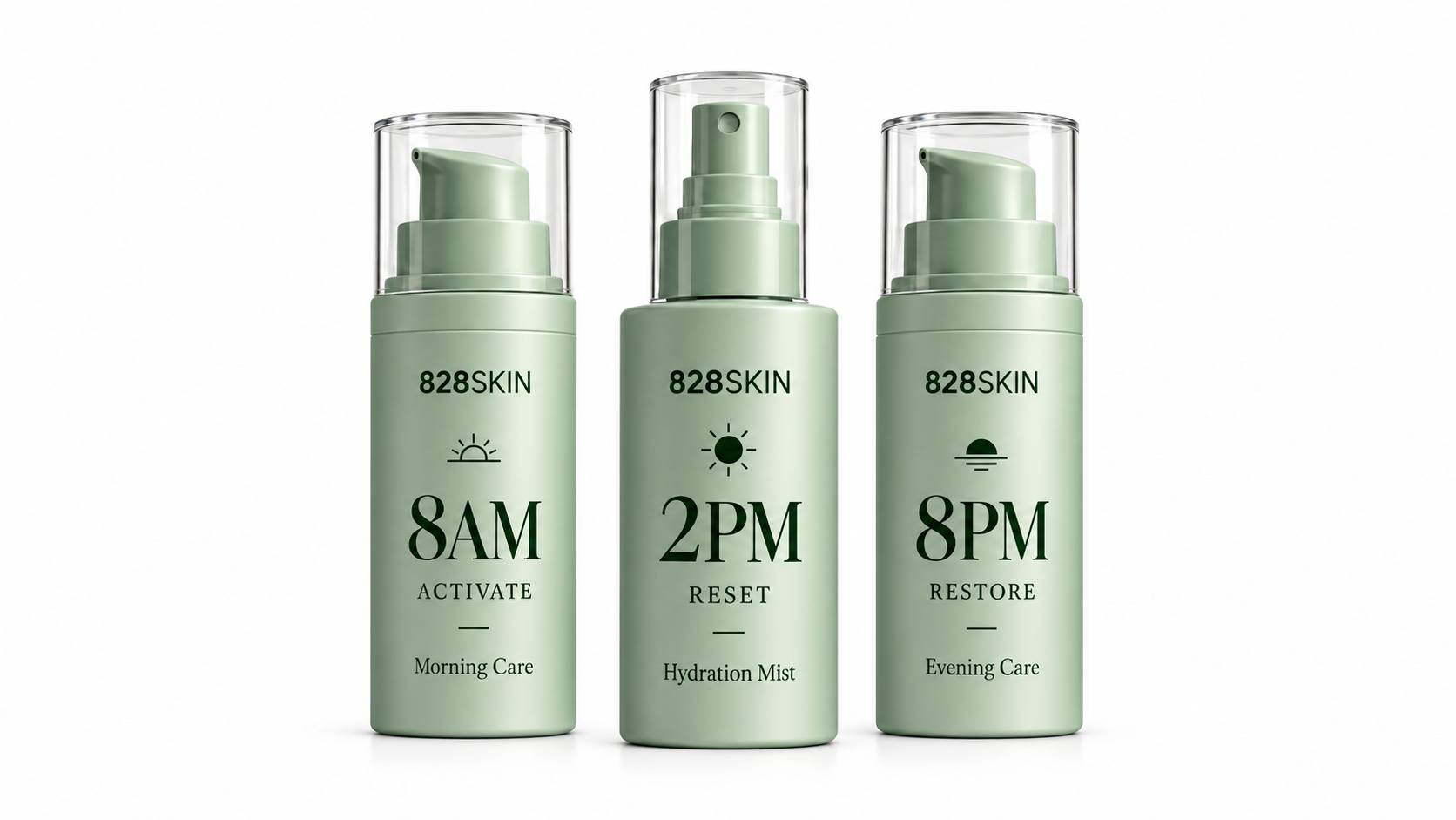 8AM activate — daily care pump bottle